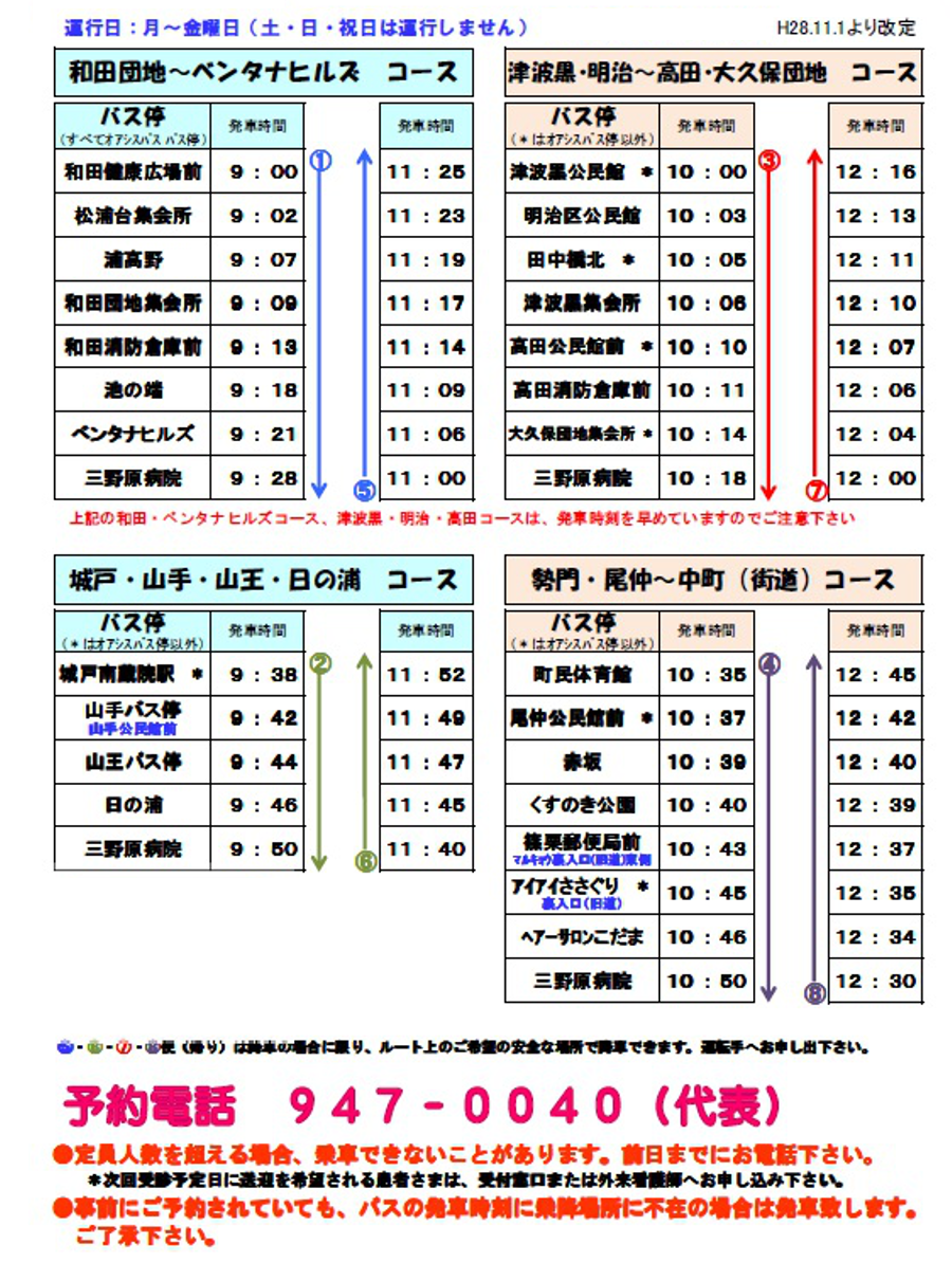 時刻表